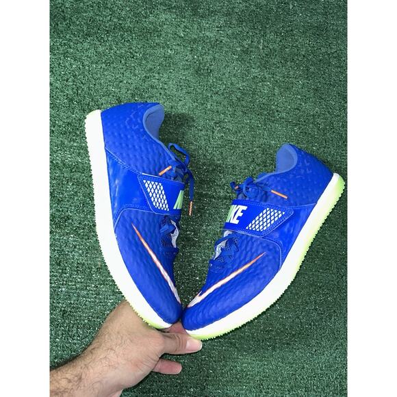 Nike High Jump Elite Track Shoes Racer Blue Mens Sz 10 - Picture 3 of 8